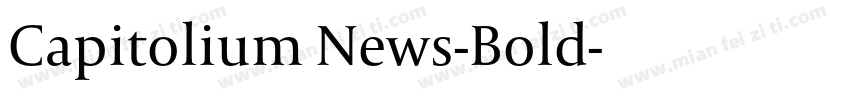 Capitolium News-Bold字体转换